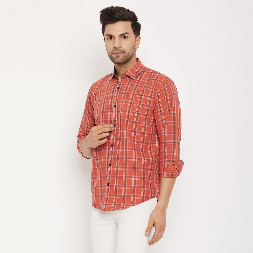 Duke Men Stardust Cotton Full Sleeve Shirt (SDO5KCK)
