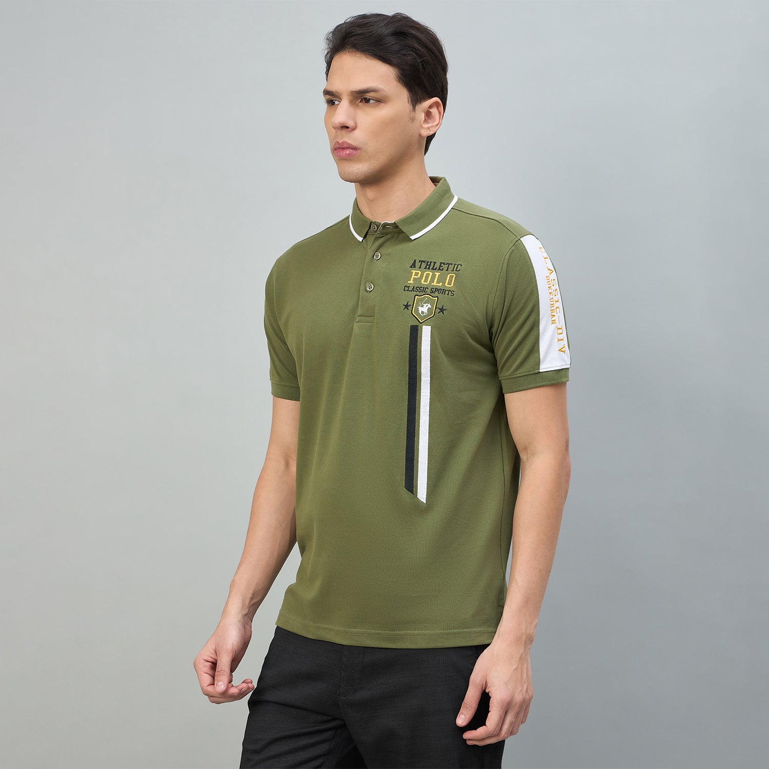 Duke Urban Men Solid Half Sleeve Slim fit Polo Tshirt (LF7552)