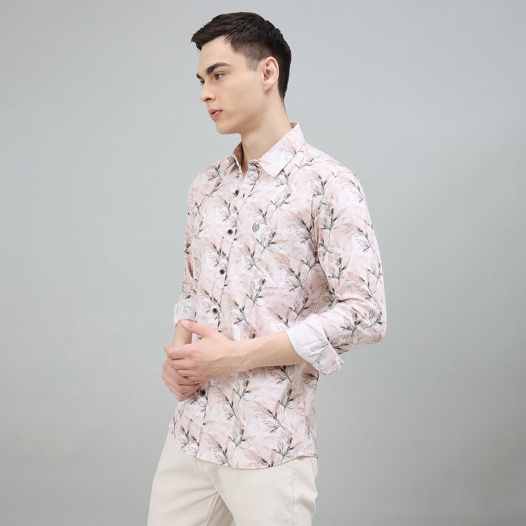 Duke Urban Men Floral Print Full Sleeve Slim Shirt (SDO6PRIE)