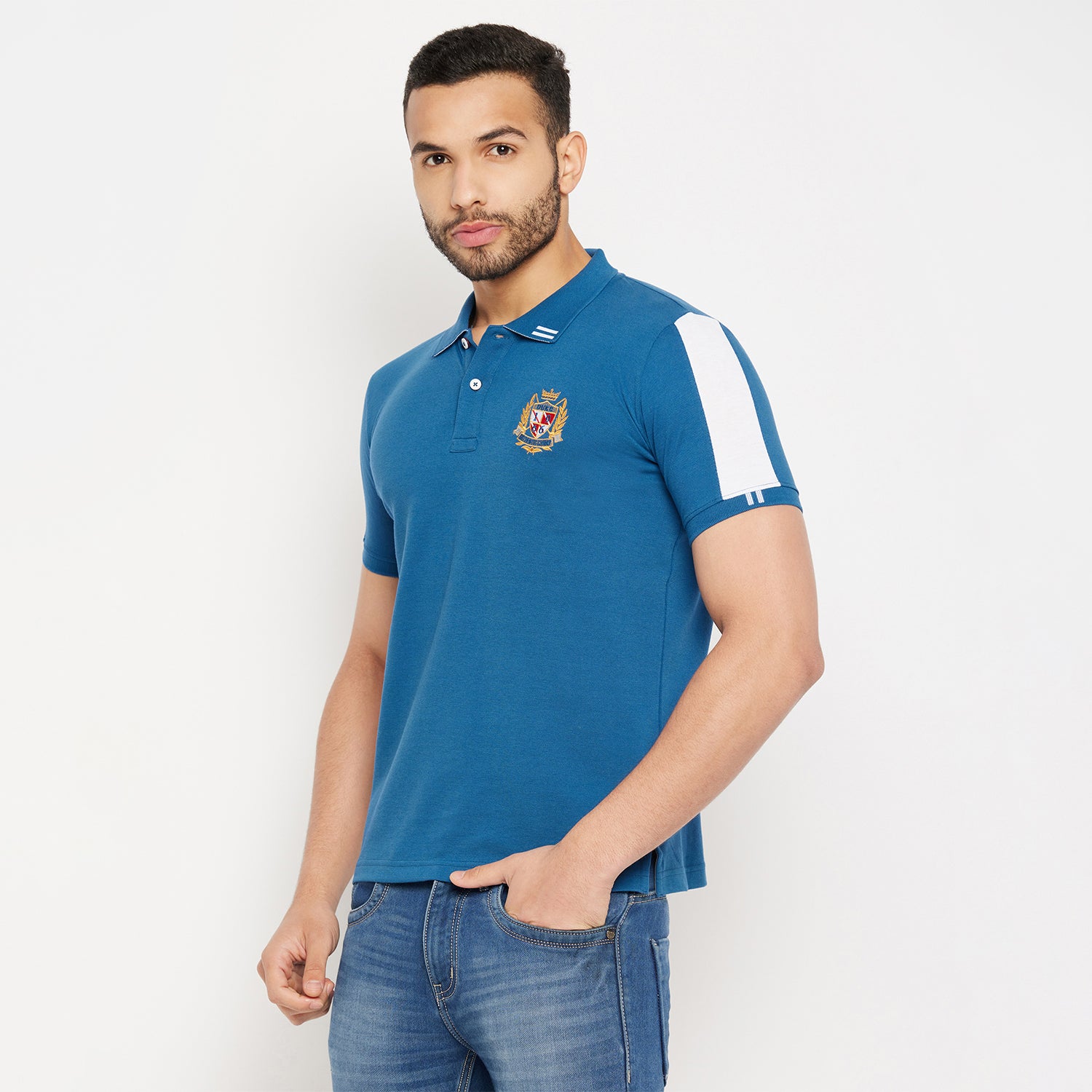 Duke Stardust Men Half Sleeve Polo Neck Cotton T-shirt (4007)