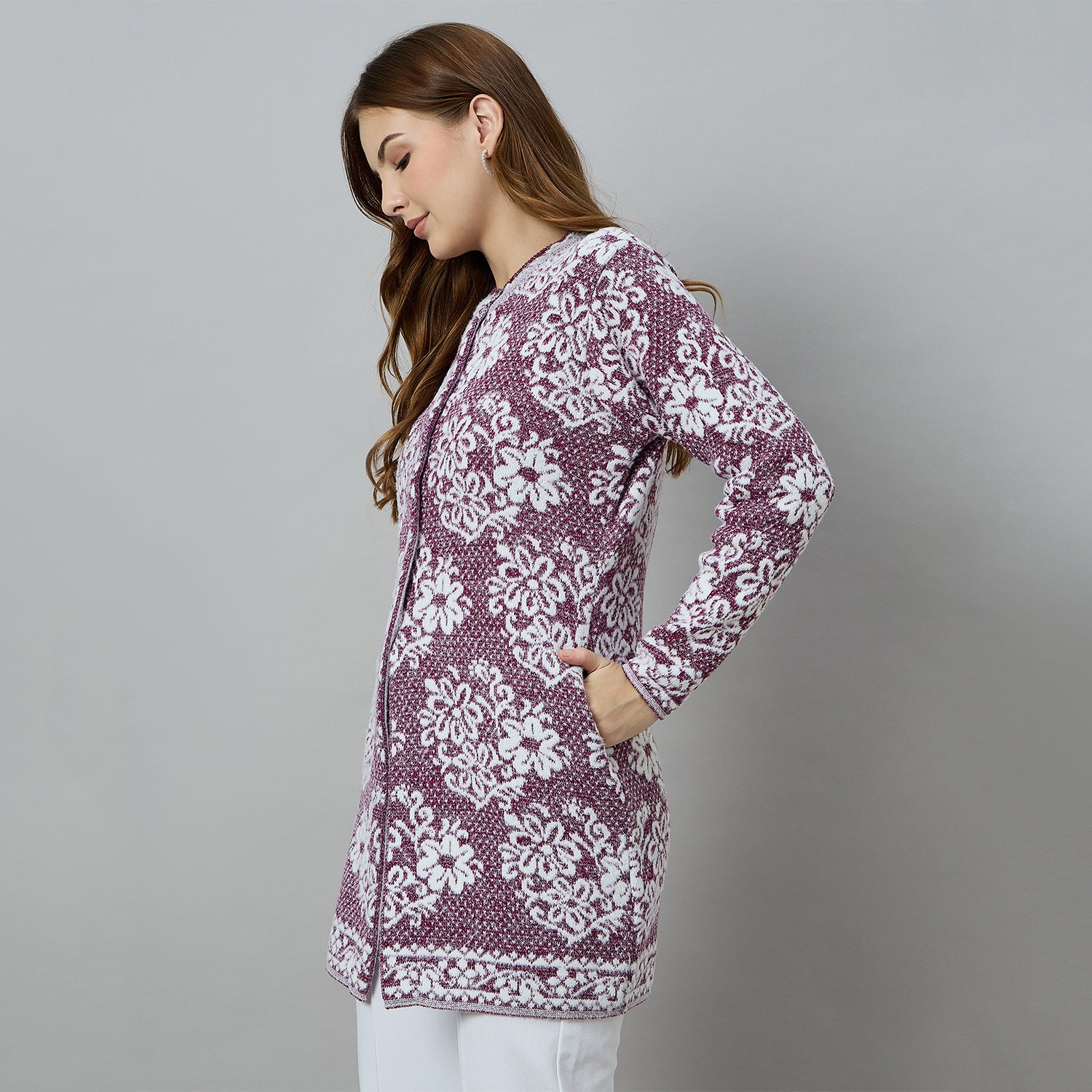 Duke Women Long Coat Shortstyle Cardigan (ONSDS106)