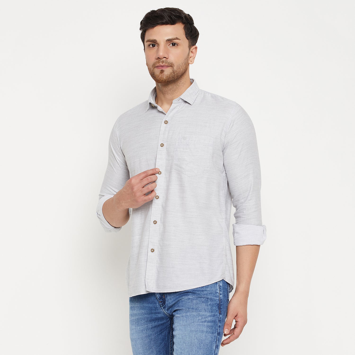Duke Urban Men Full Sleeve Cotton Shirts (SDO8PLT)