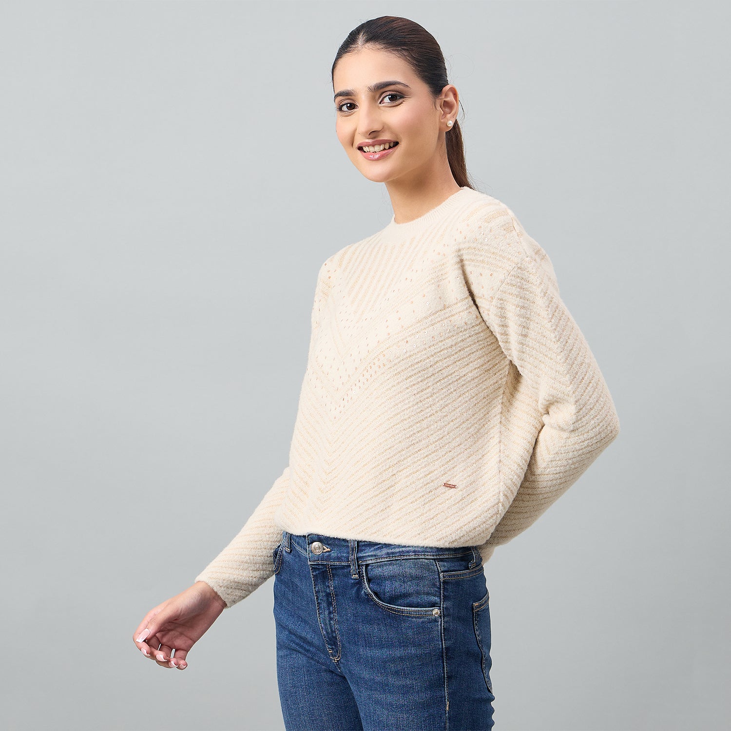 Duke Urban Women Full Sleeve RoundNeck Pullover (SDS1373)