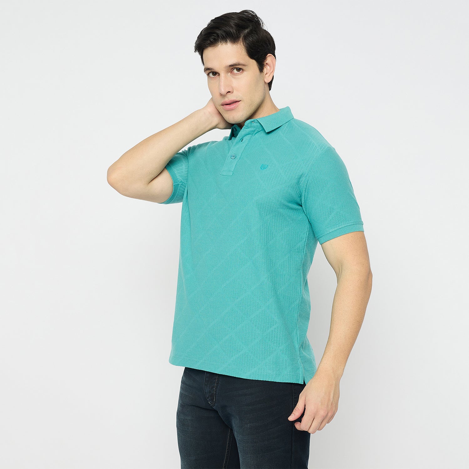 Duke Urban Men Half Sleeve Cotton Collared Tshirt (LF7558)