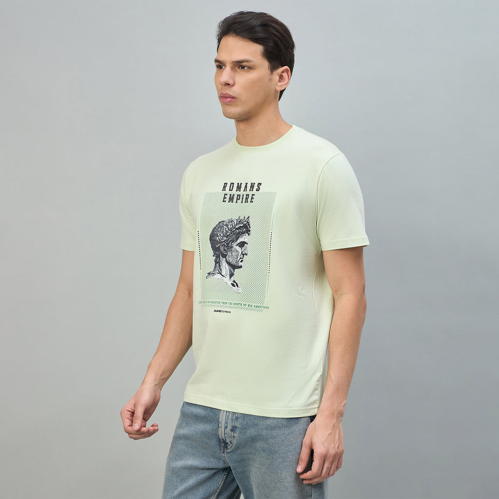 Duke Urban Men Graphic Print Half Sleeve Round Neck Casual Tshirt (LF7504)