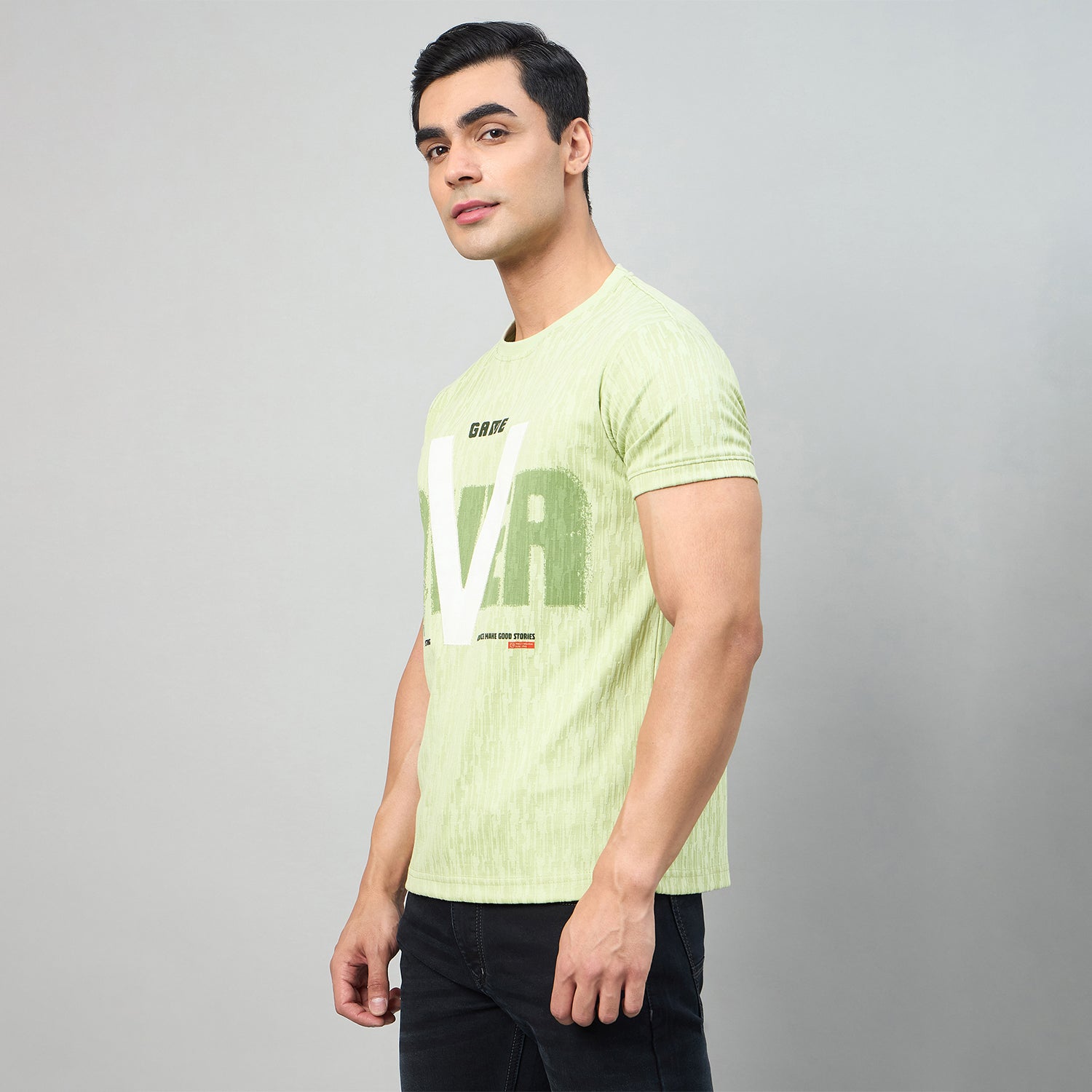Duke Men Half Sleeve Cotton Smart Fit Casual T-shirt (LF7984)
