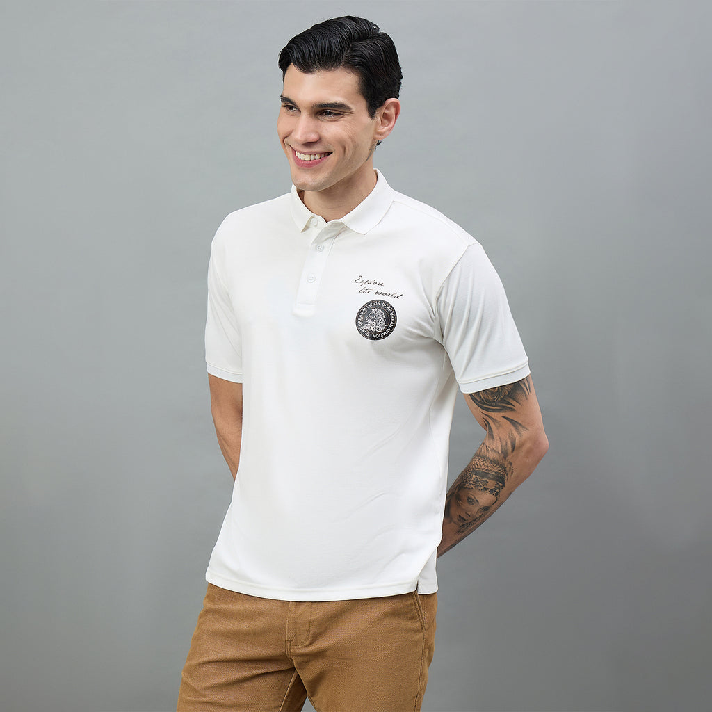 Duke Urban Men Polo Neck Half Sleeve Slim T-Shirt (LF7515)