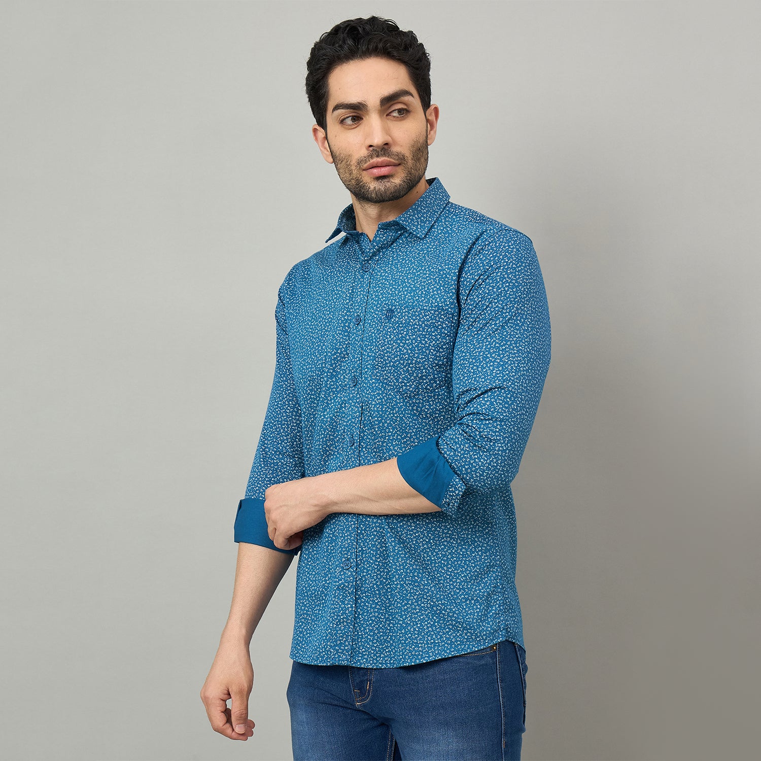 Duke Urban Men Full Sleeve Cotton Shirt (SDO8PRAZ)