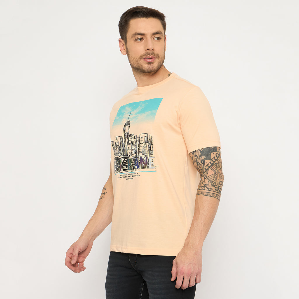Duke Urban Men Half Sleeve Cotton Tshirt (LF7422)