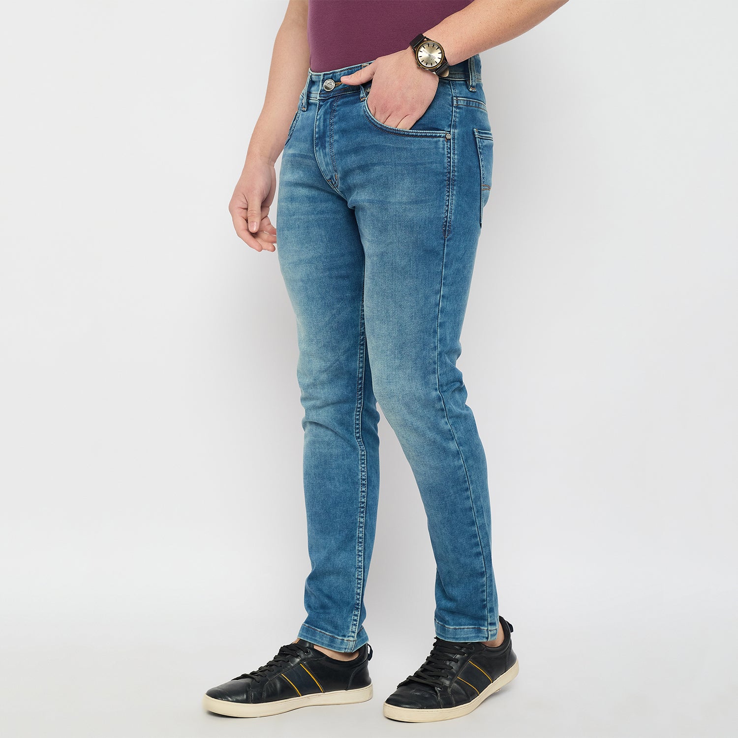 Duke Urban Men Ankle Length Stretchable Jeans (SDD5675A)