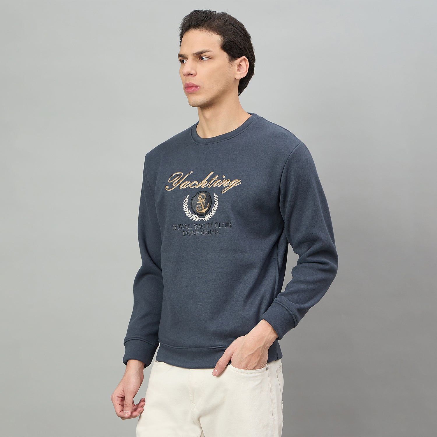 Duke Urban Men Round Neck Full Sleeve Regular Sweatshirt (LF6496)