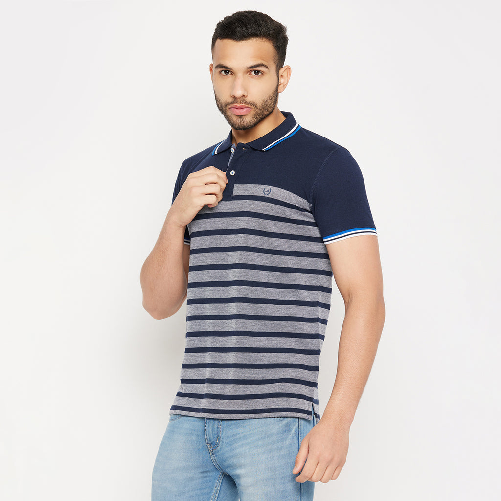 Duke Stardust Men Half Sleeve Polo Neck Cotton T-shirt (3994)