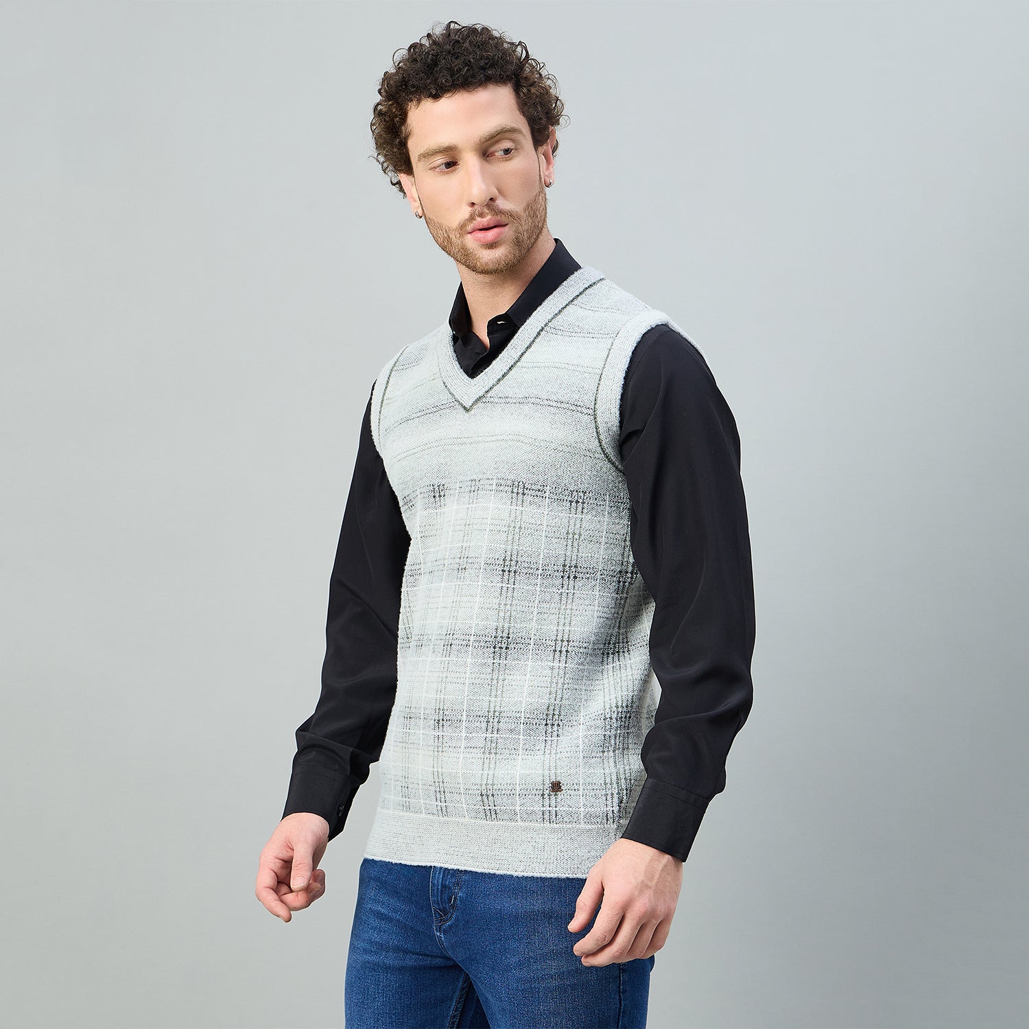 Duke Urban Men V Neck Sleeveless Regular Sweater (SDS2255)