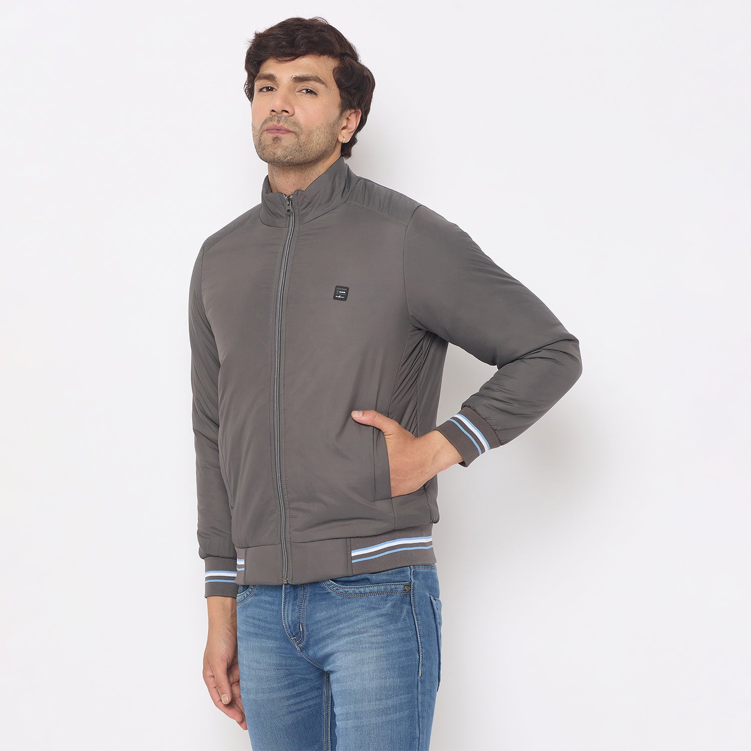 Duke Urban Men Full Sleeve Bomber Jacket (SDZ3089R)