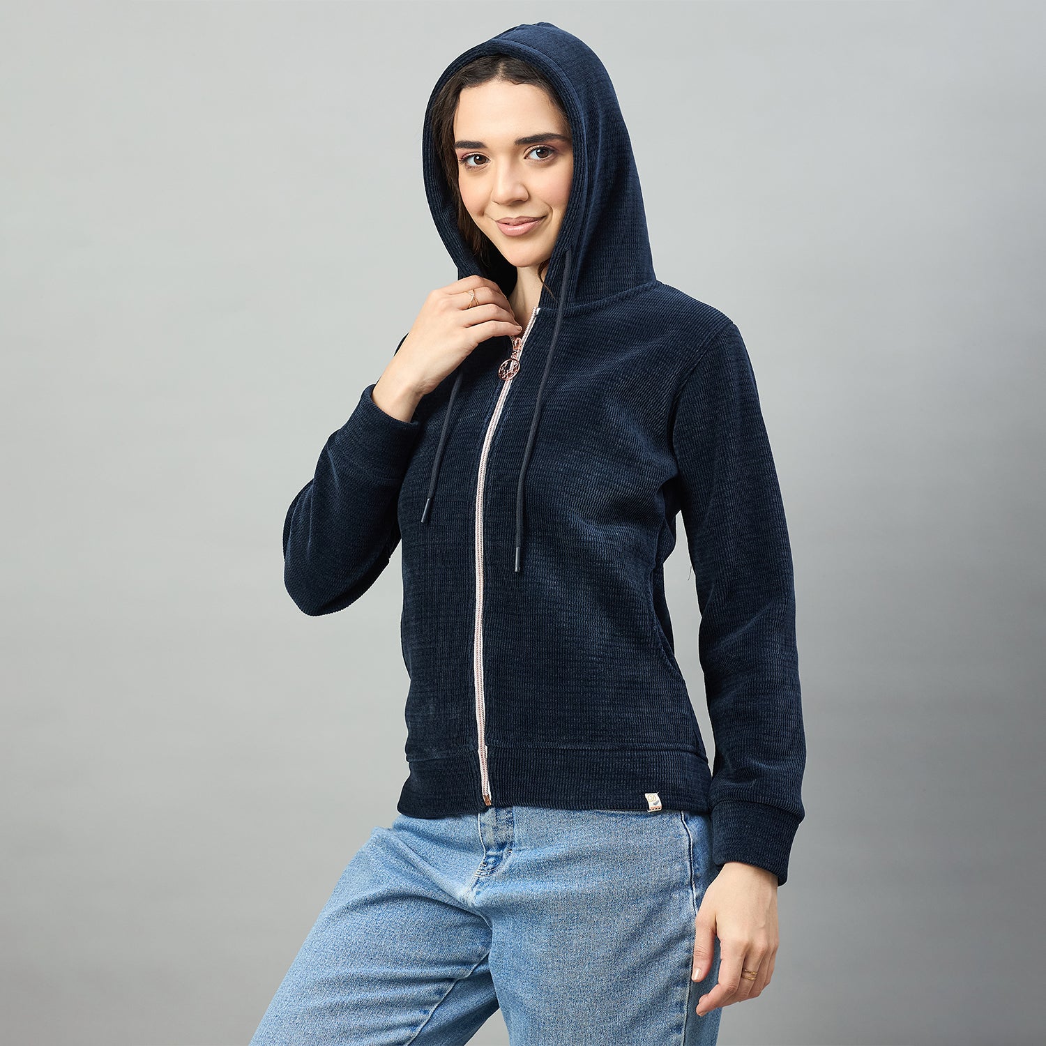 Duke Urban Women Full Sleeve Hooded Sweatshirt (LFX1006)