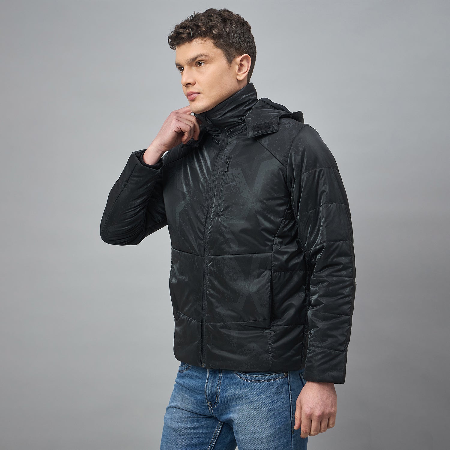 Duke Urban Men Full Sleeve Hooded Regular Jacket (SDZ2263)