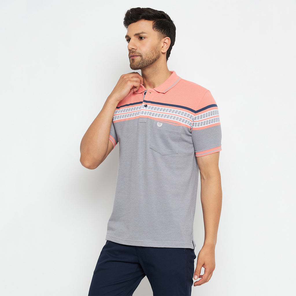 Duke Stardust Men Polo Neck Half Sleeve Cotton T-shirt (LF7074)