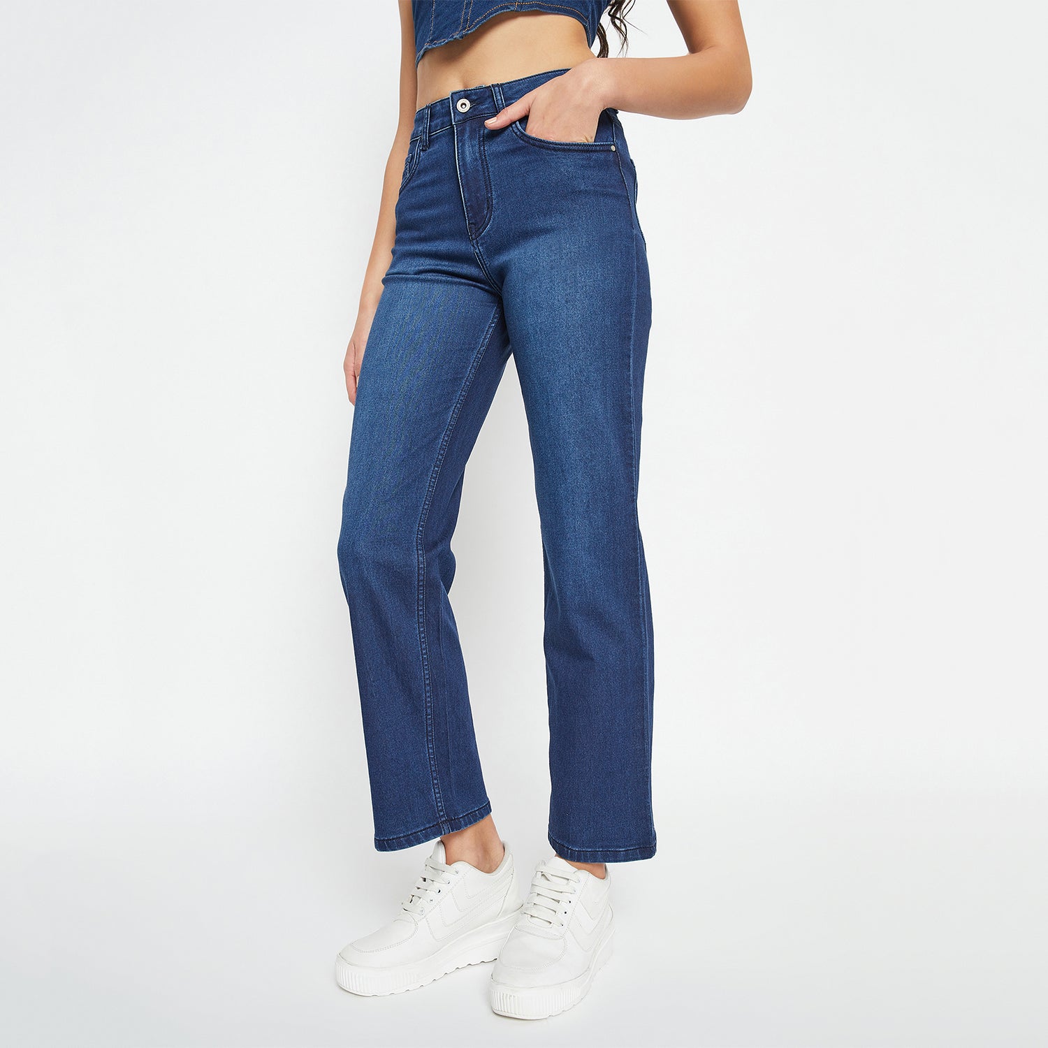 Duke Urban Women Straight Fit Stretchable Jeans (SDD6744)
