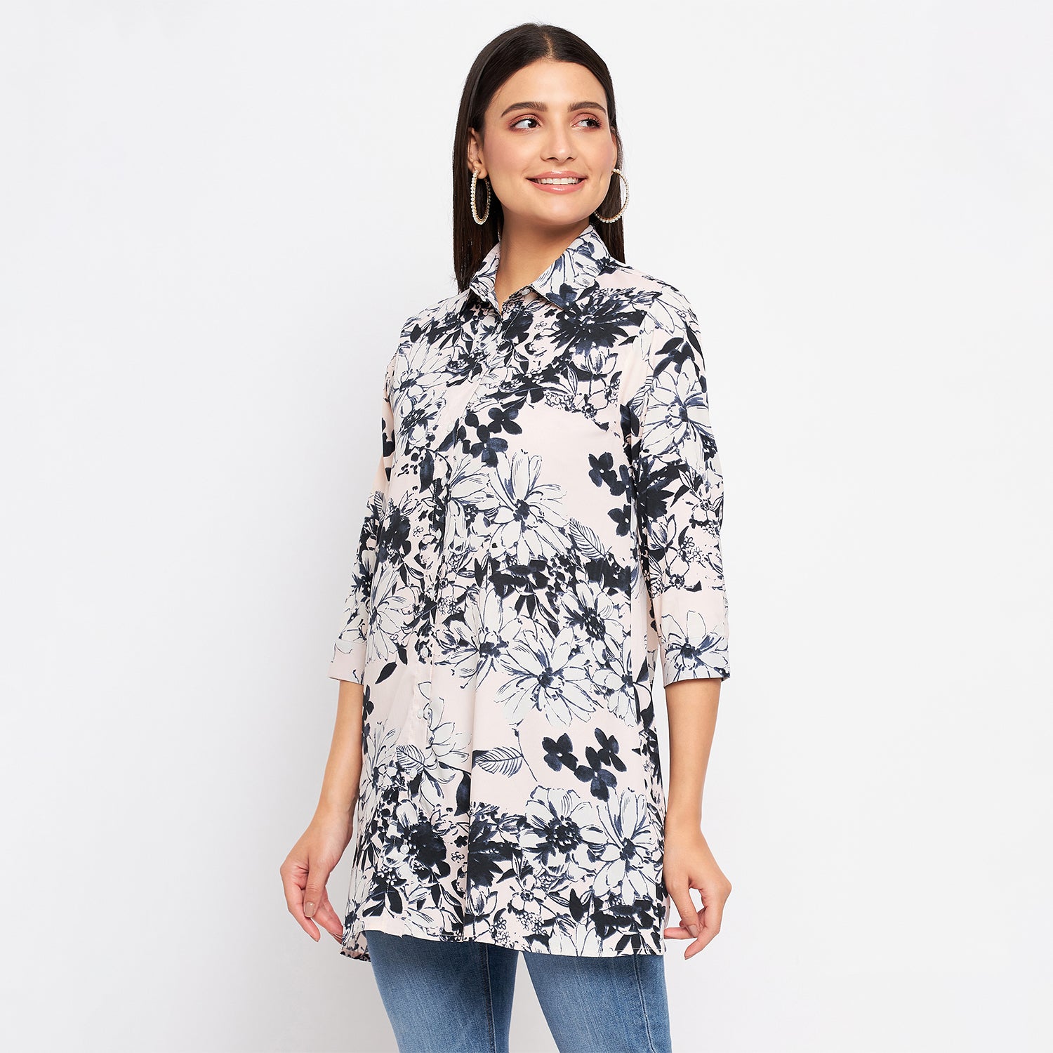 Duke Stardust Women 3/4 Sleeve Printed Tunic (SDX4107)