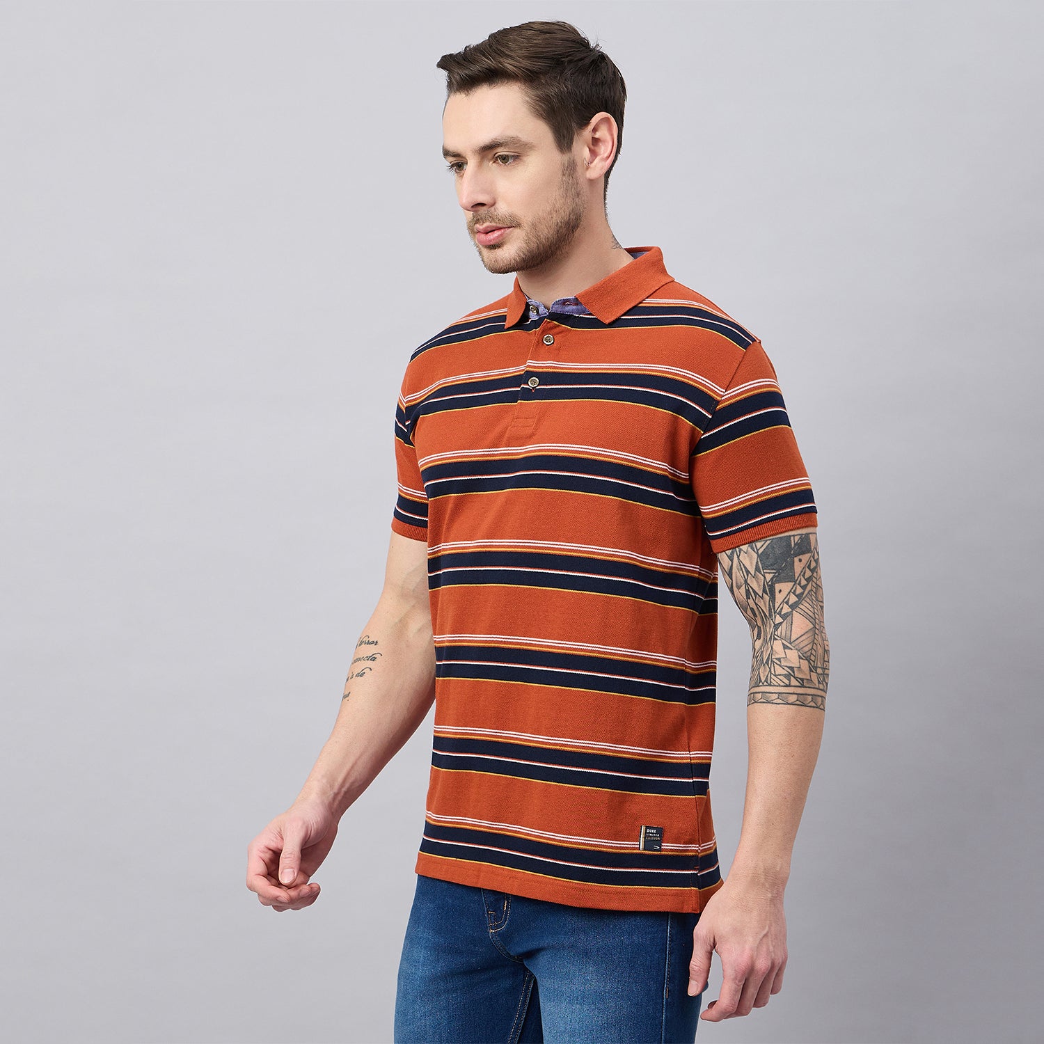 Duke Urban Men Half Sleeve Cotton Polo Tshirt (ON1426)