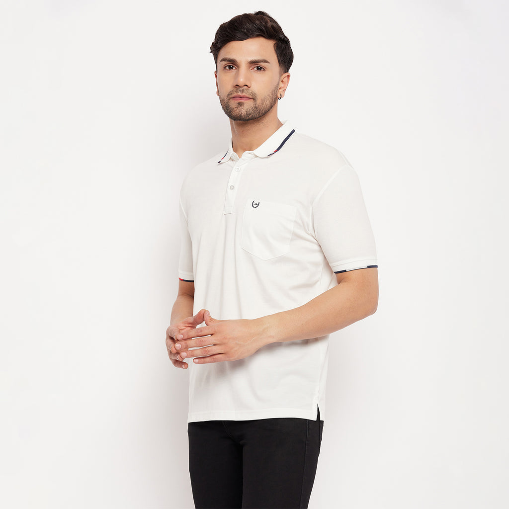 Duke Stardust Men Half Sleeve Polo Neck Cotton T-shirt (1700)