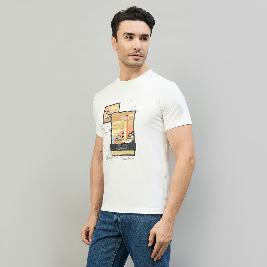 Duke Urban Men Round Neck Half Sleeve Slim T-Shirt (LF7526)