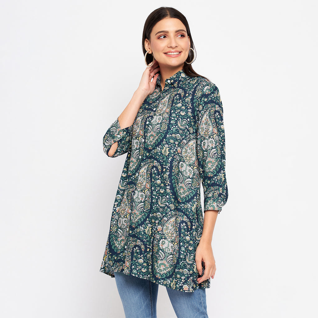 Duke Stardust Women 3/4 Sleeve Printed Tunic (SDX4109)