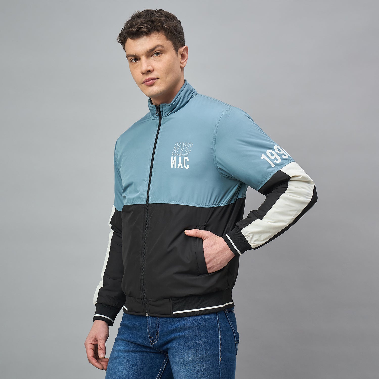 Duke Urban Men Full Sleeve Slim fit Bomber Jacket (SDZ4097)