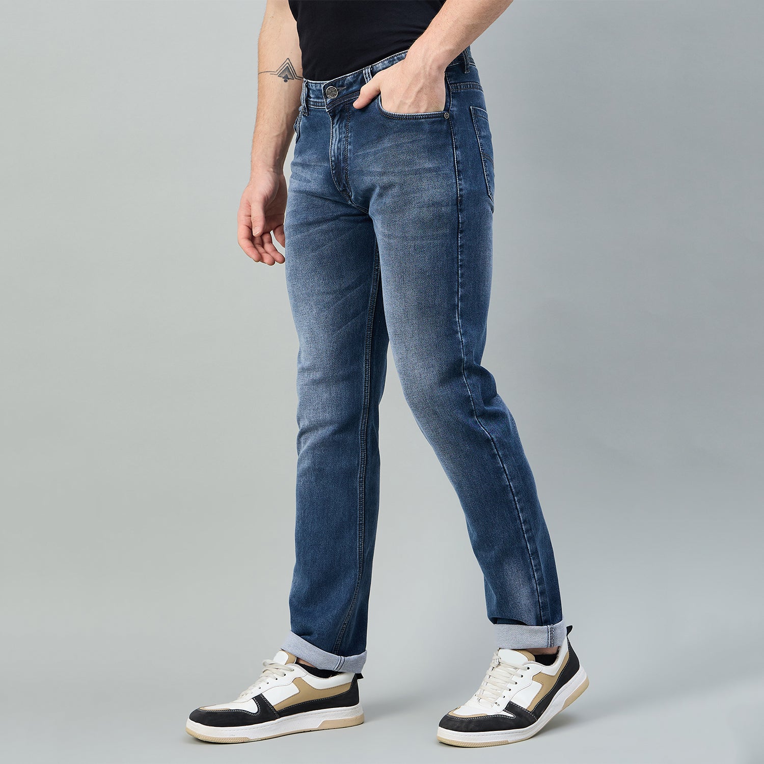 Duke Urban Men Comfort Fit Designer Jeans (MSD5919C)