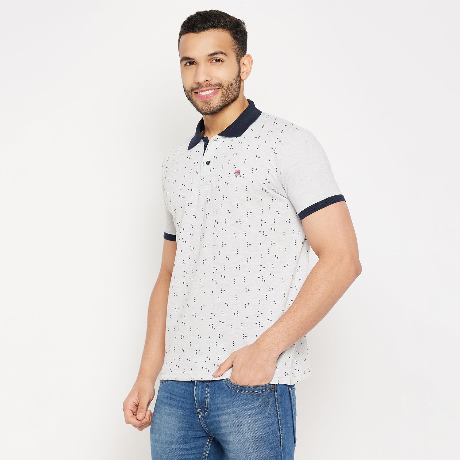 Duke Stardust Men Half Sleeve Polo Neck Cotton T-shirt (3966)