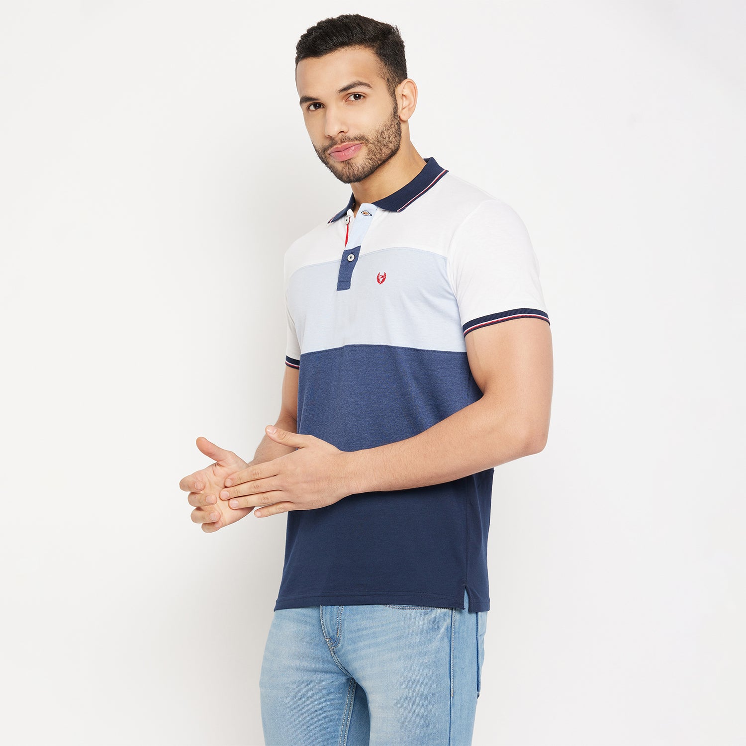 Duke Stardust Men Half Sleeve Polo Neck Cotton T-shirt (4005)