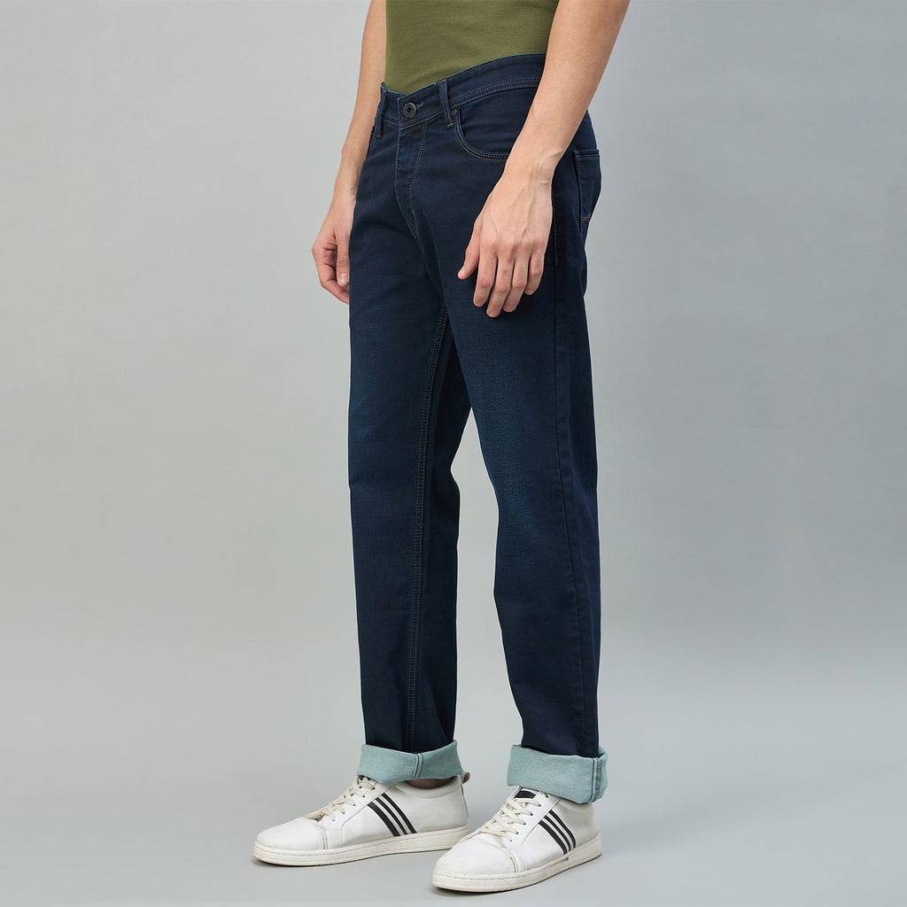 Duke Urban Men Comfort Fit Mid-Rise Light Fade Stretchable Jeans (SDD9136C)