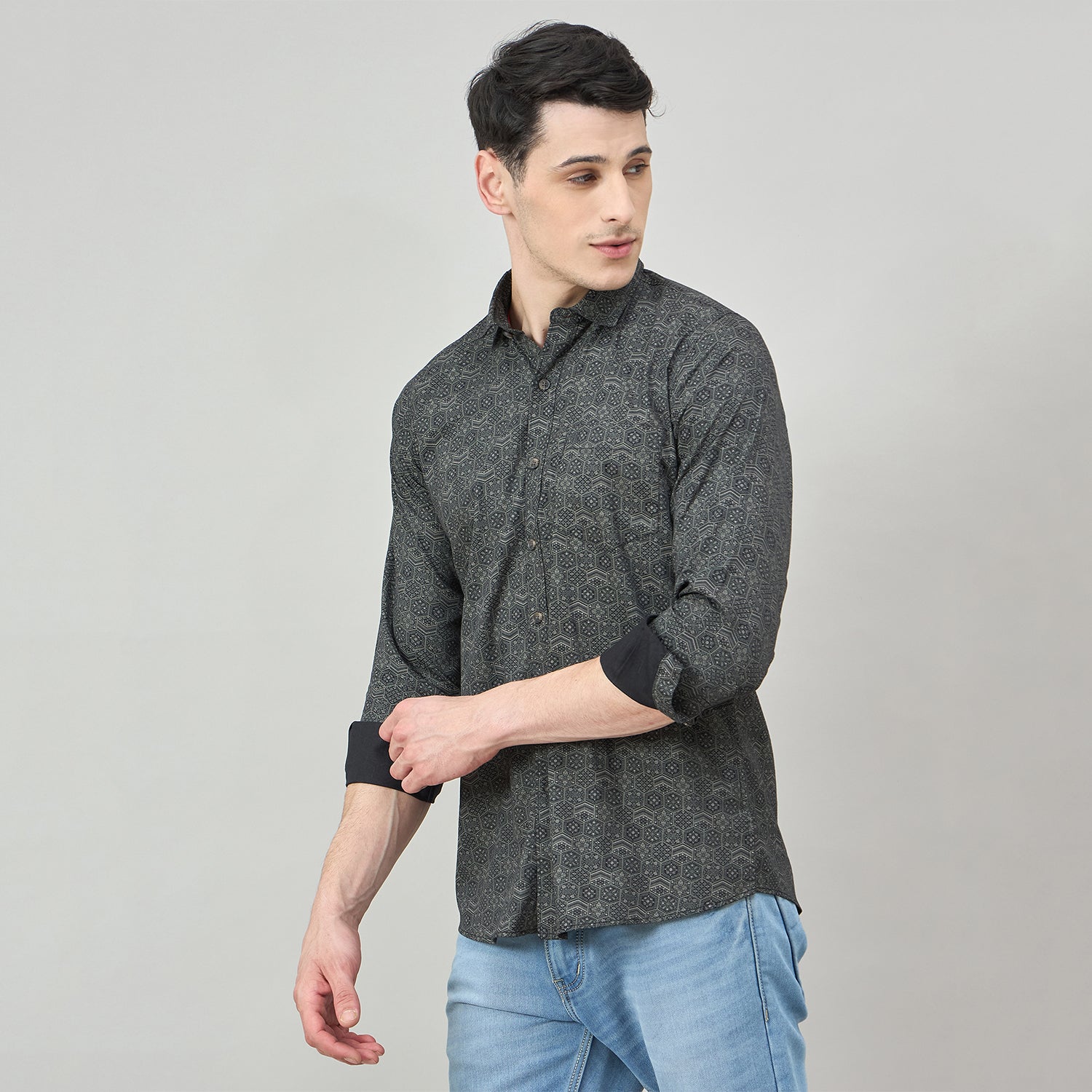 Duke Urban Men Full Sleeve Cotton Shirt (SDO8PRAT)
