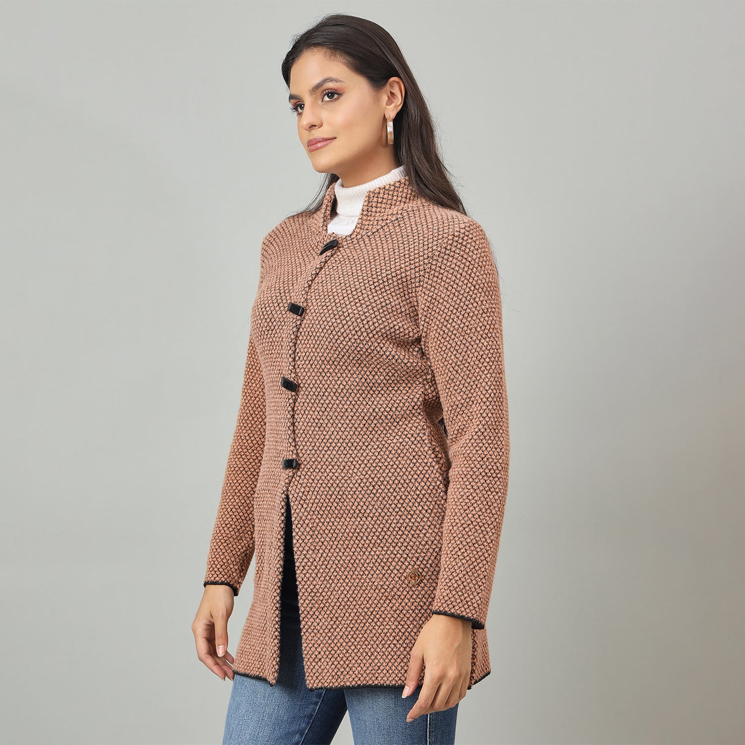 Duke Urban Women Long Coat Shortstyle Sweater (SDS1329)