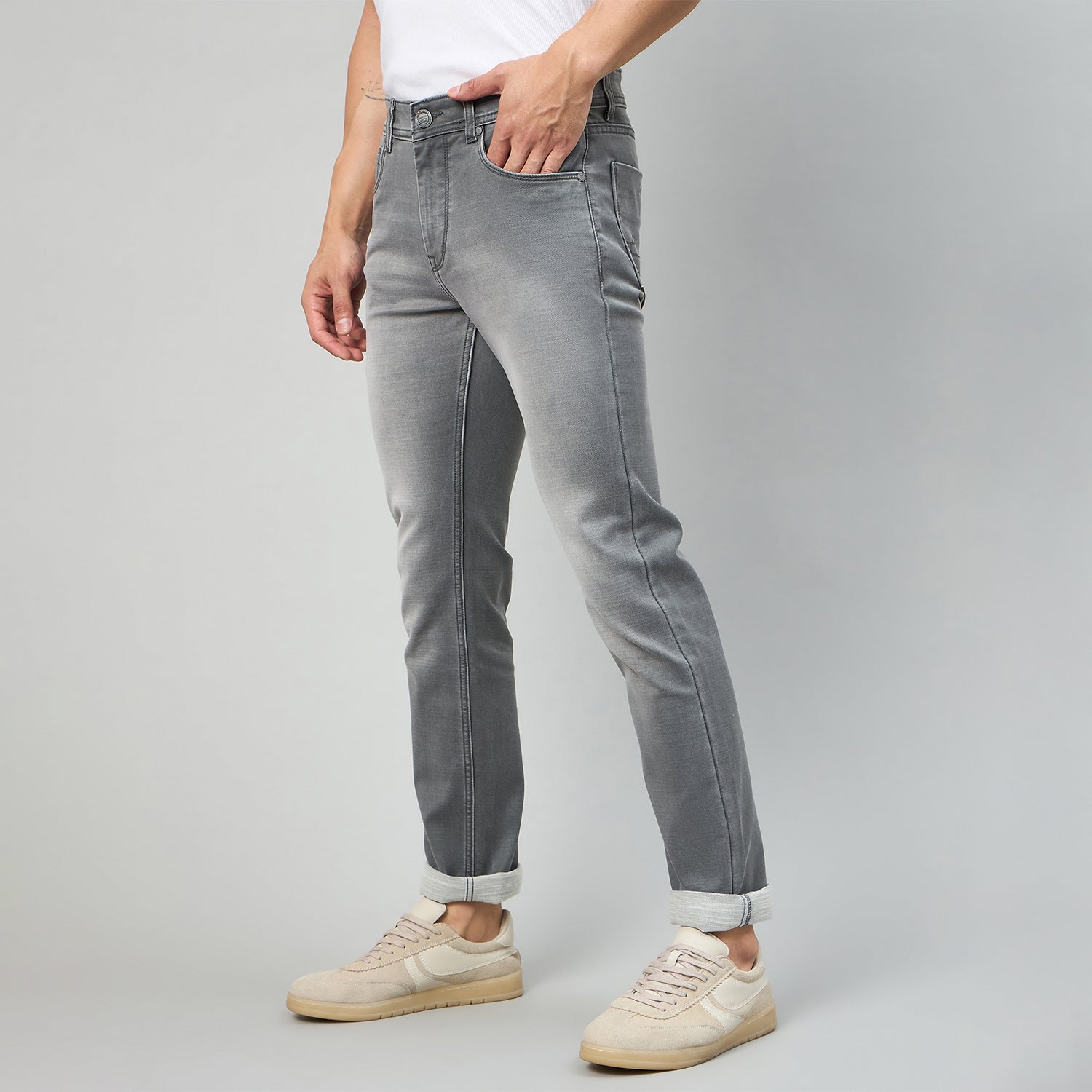 Duke Men Narrow Fit Stretchable Jeans (SDD5999N)