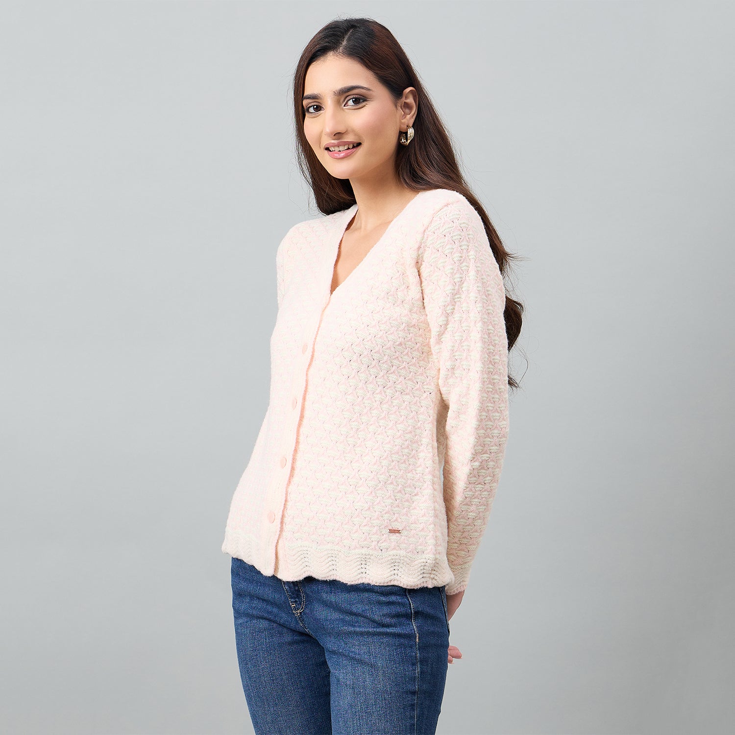 Duke Urban Women Full Sleeve Front Open Regular Cardigan (SDS1287)