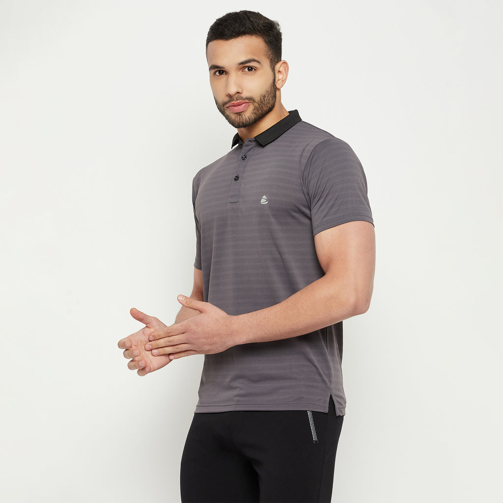 Duke Stardust Men Half Sleeve Polo Neck Cotton T-shirt (1600)