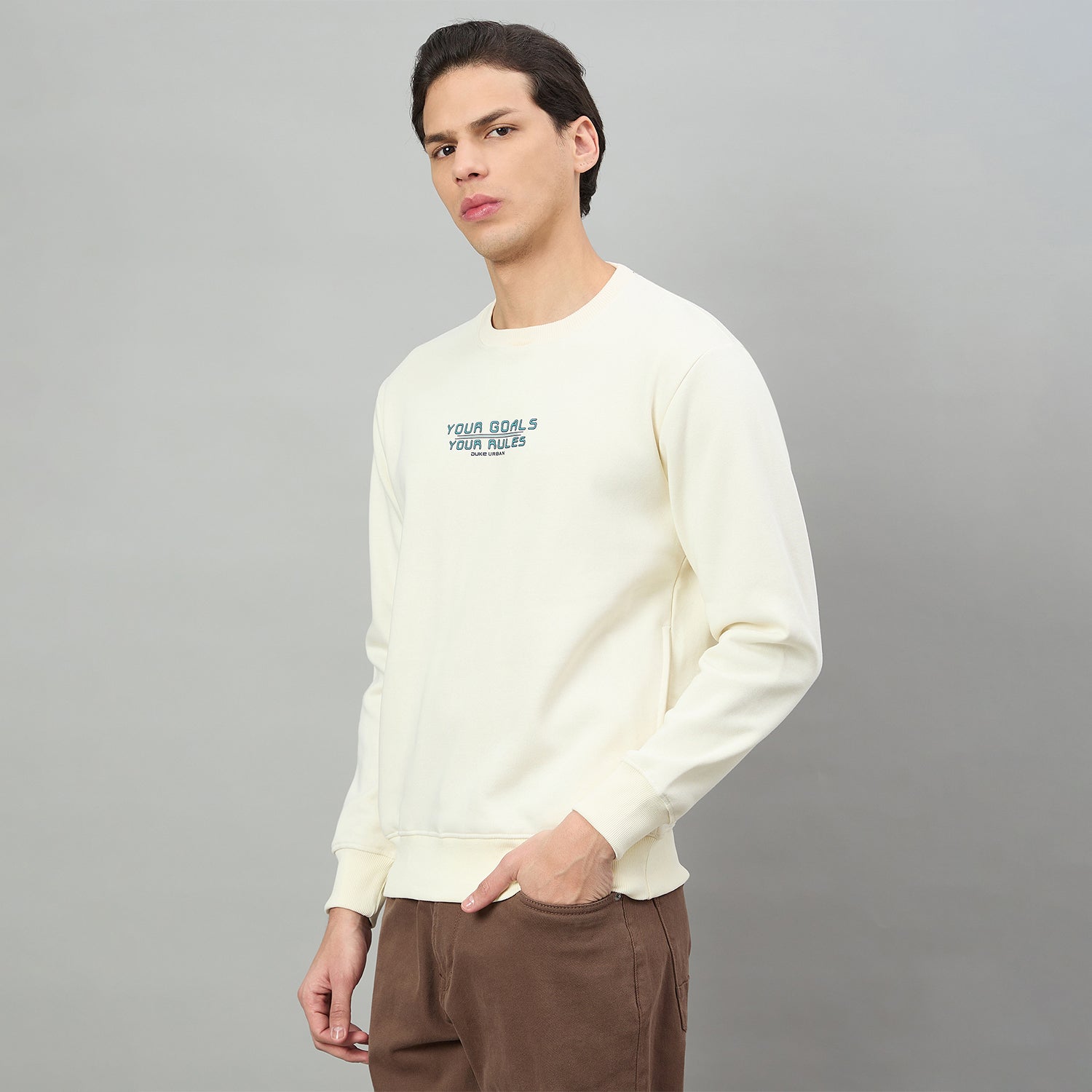 Duke Urban Men Round Neck Full Sleeve Regular Sweatshirt (LF6551)