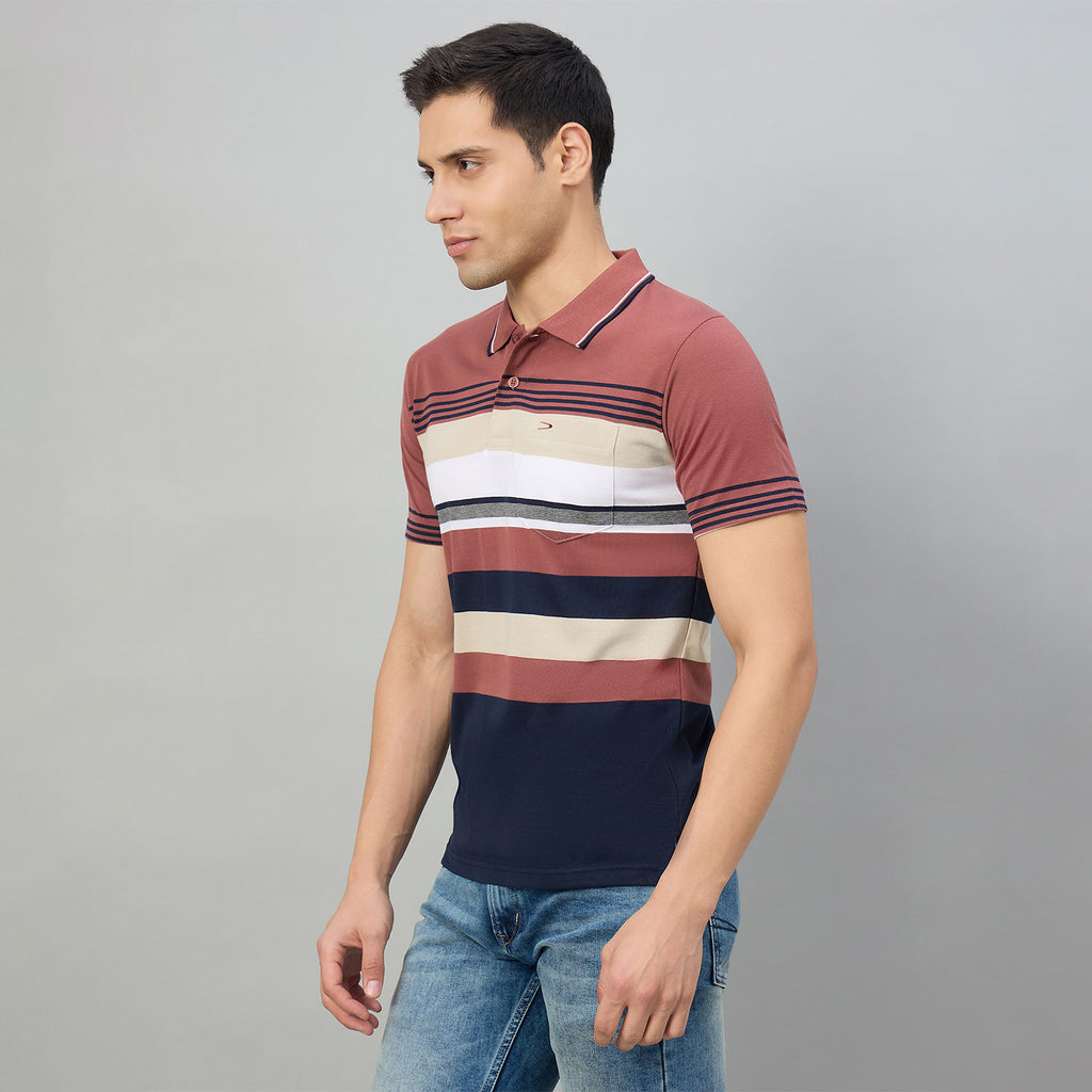 Duke Men Half Sleeve Cotton Regualr Fit Casual T-shirt (MLF1177)