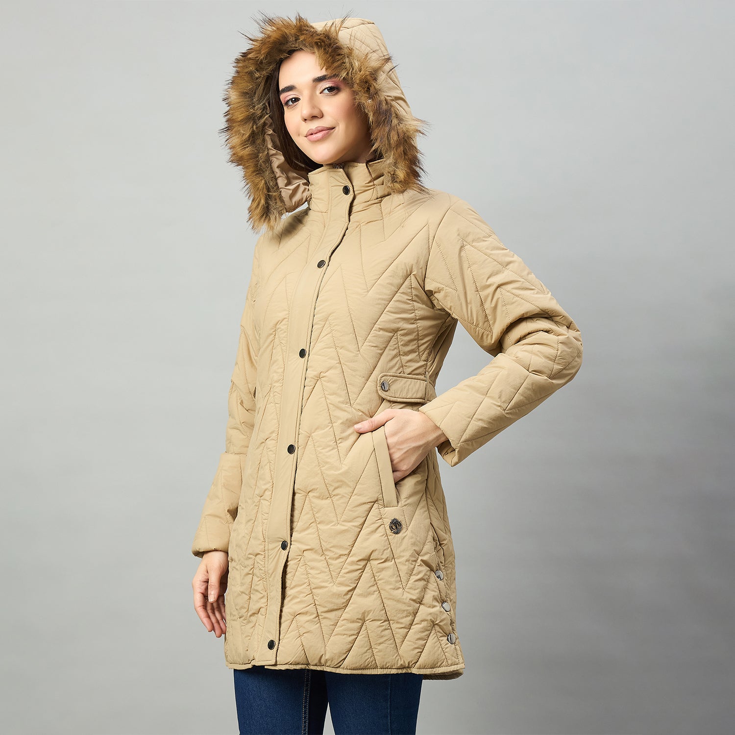 Duke Urban Women Short Style Long Length Jacket (SDZ4208)