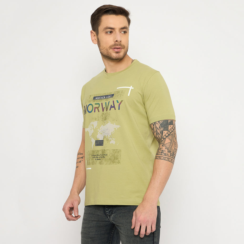 Duke Urban Men Half Sleeve Cotton Tshirt (LF7436)