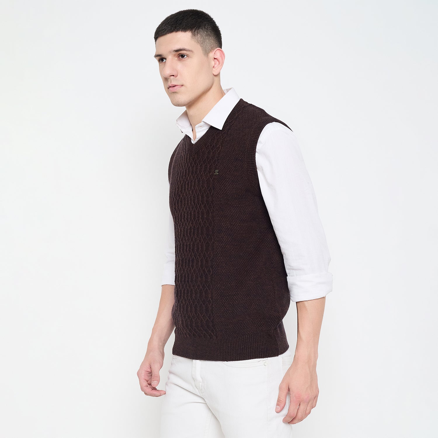 Duke Urban Men Sleeveless V Neck Sweater (SDS2234)