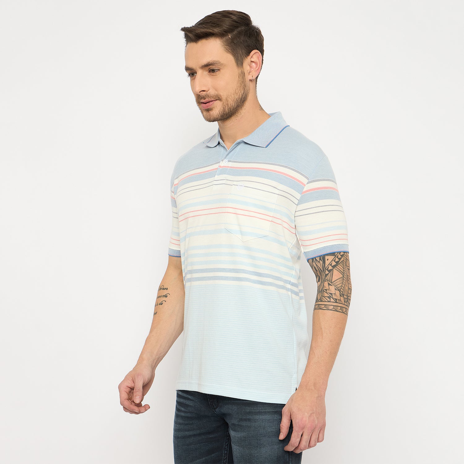 Duke Urban Men Half Sleeve Cotton Tshirt (LF7393)
