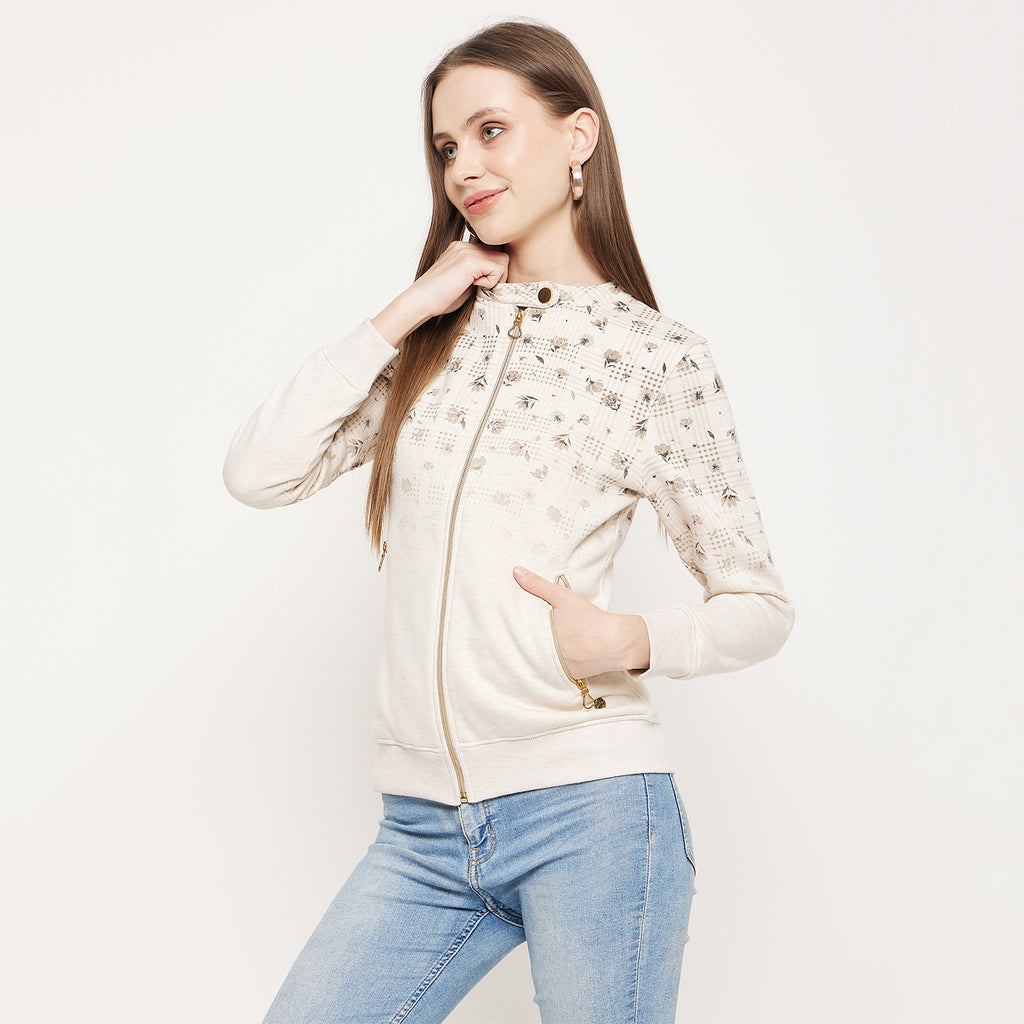 Duke Urban Women Round Neck Zipper Sweatshirt (LFX830)