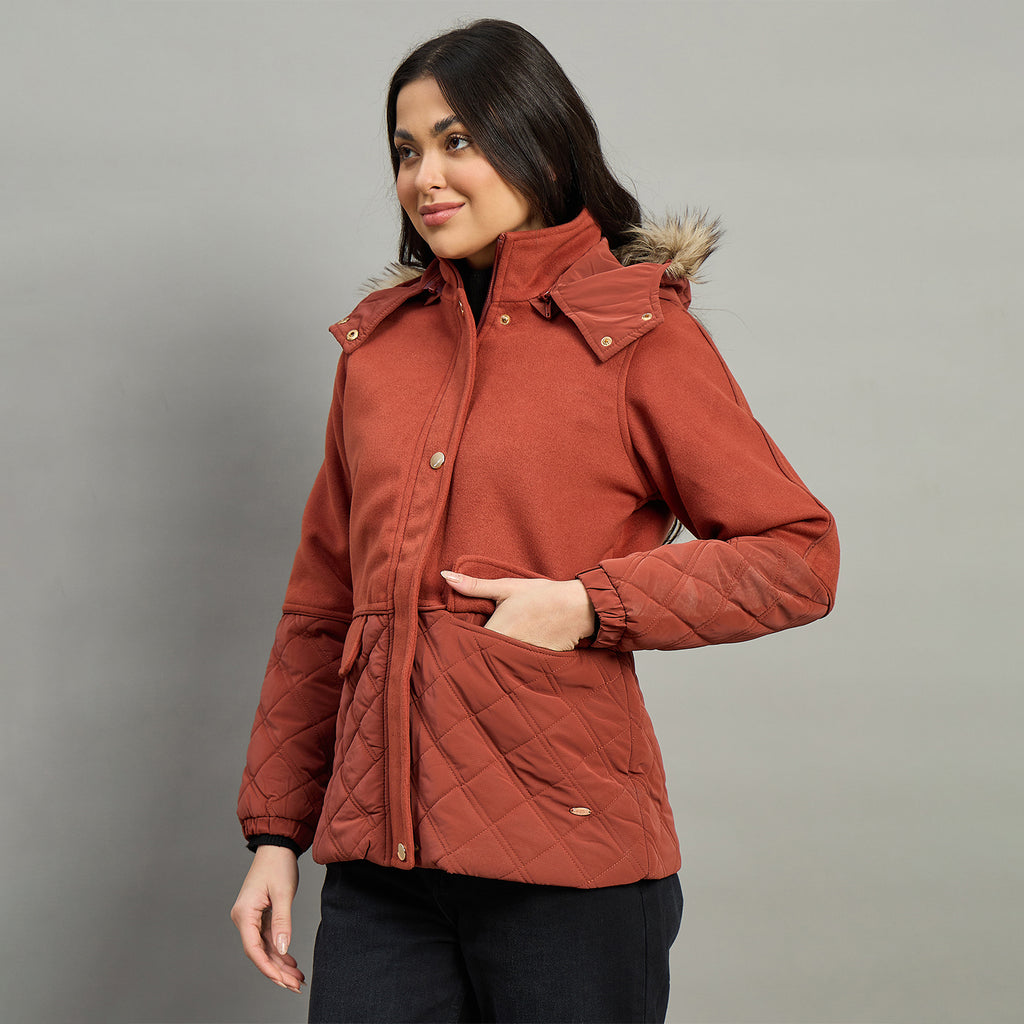 Duke Urban Women Short Style Full Sleeve Hooded Jacket (SDZ4139)