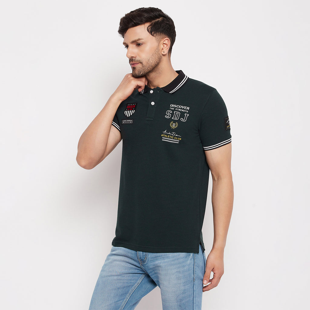 Duke Stardust Men Polo Neck Half Sleeve Cotton T-shirt (LF5855)