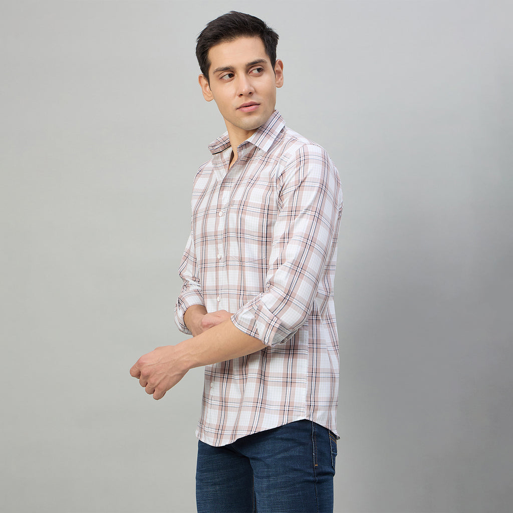Duke Men Slim Fit Full Sleeve Oxford Cotton Shirt (SDO5CKDE)
