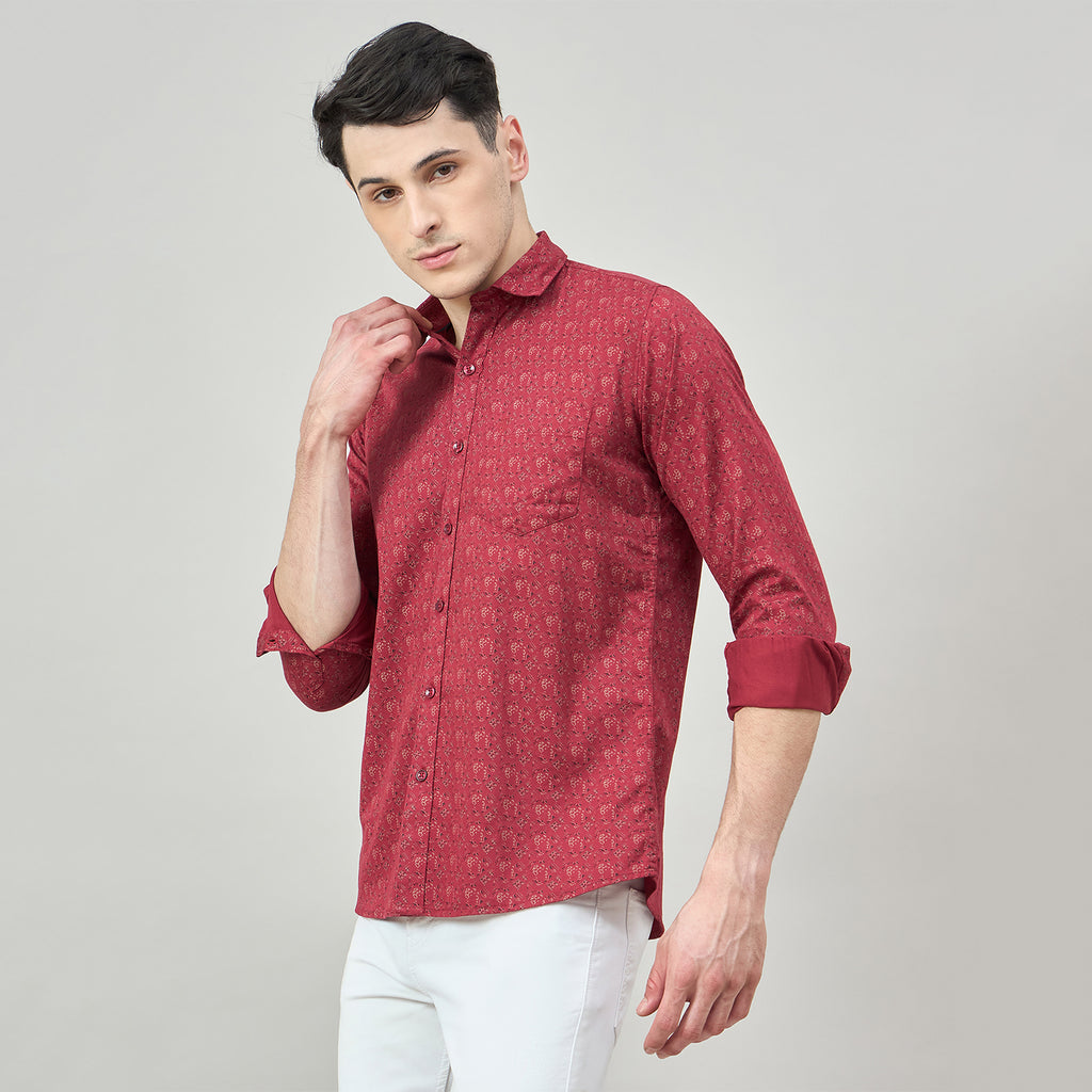 Duke Urban Men Full Sleeve Cotton Shirt (SDO8PRAY)
