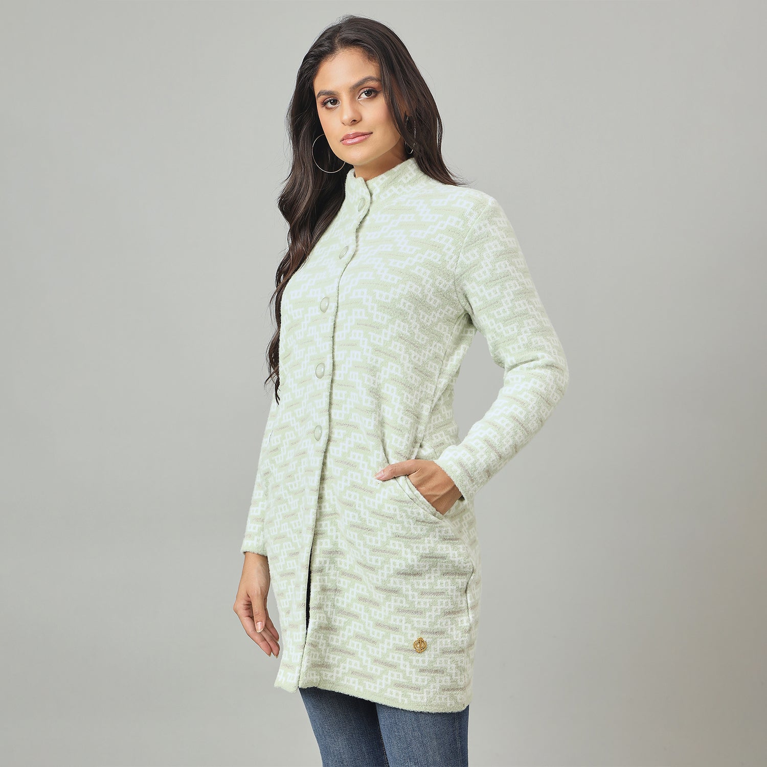 Duke Urban Women Long Coat Regular Sweater (SDS1325)