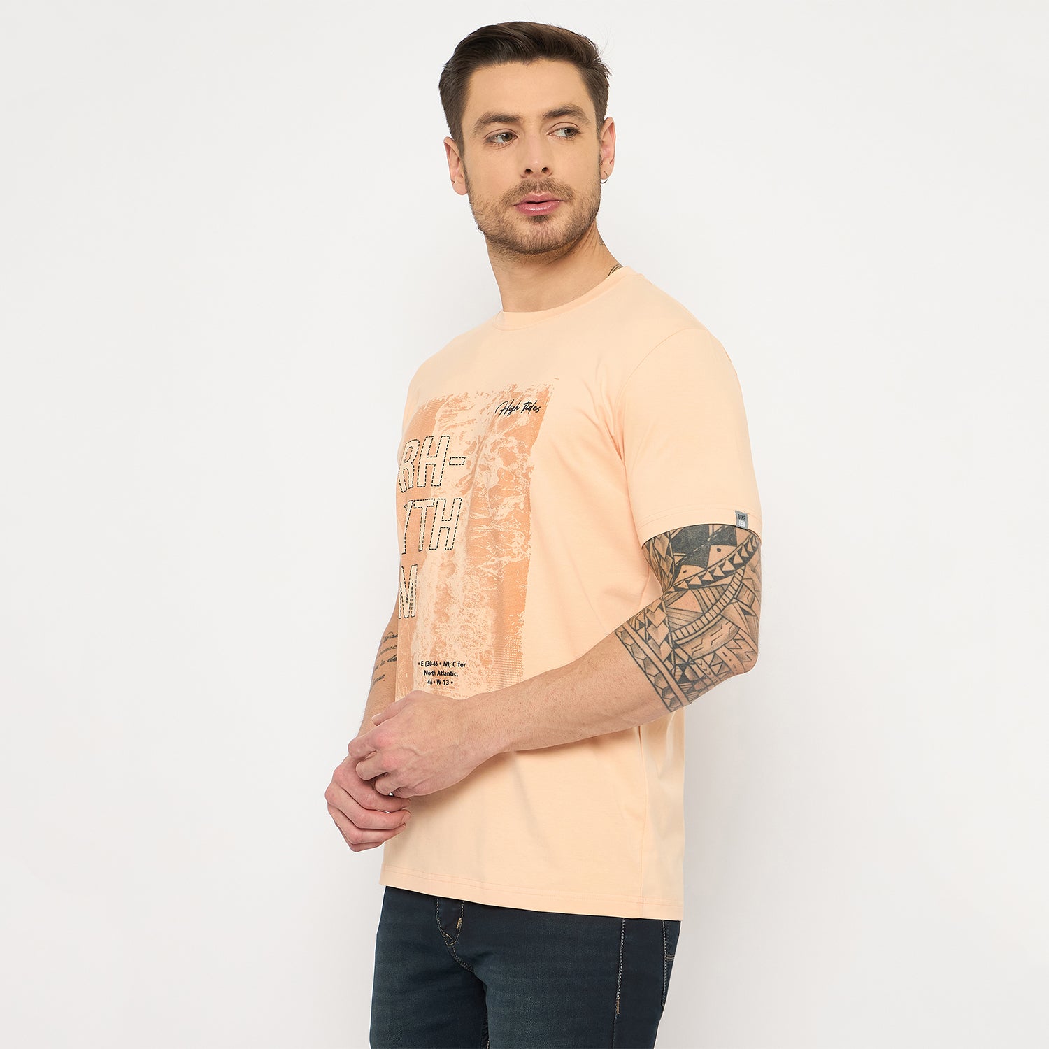 Duke Urban Men Half Sleeve Cotton Tshirt (LF7434)